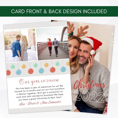 christmas photo card for small business