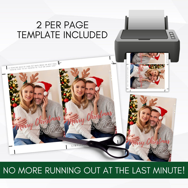 custom corporate photo christmas card