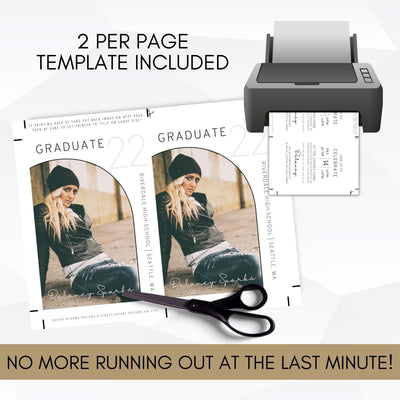 printable graduation party invitation boho high school college university grad invite template