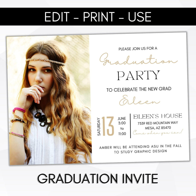 graduation announcement template