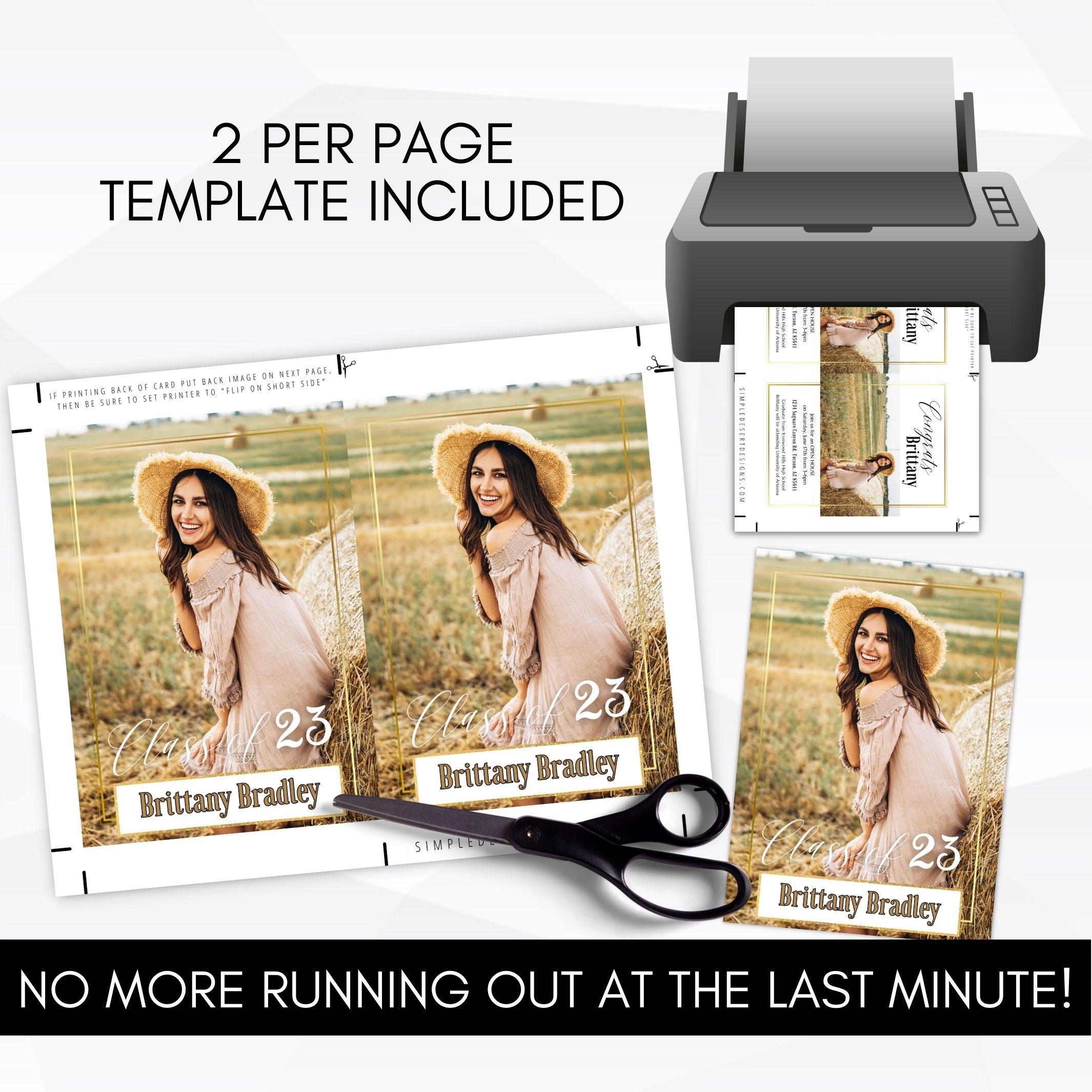 university graduation announcement template