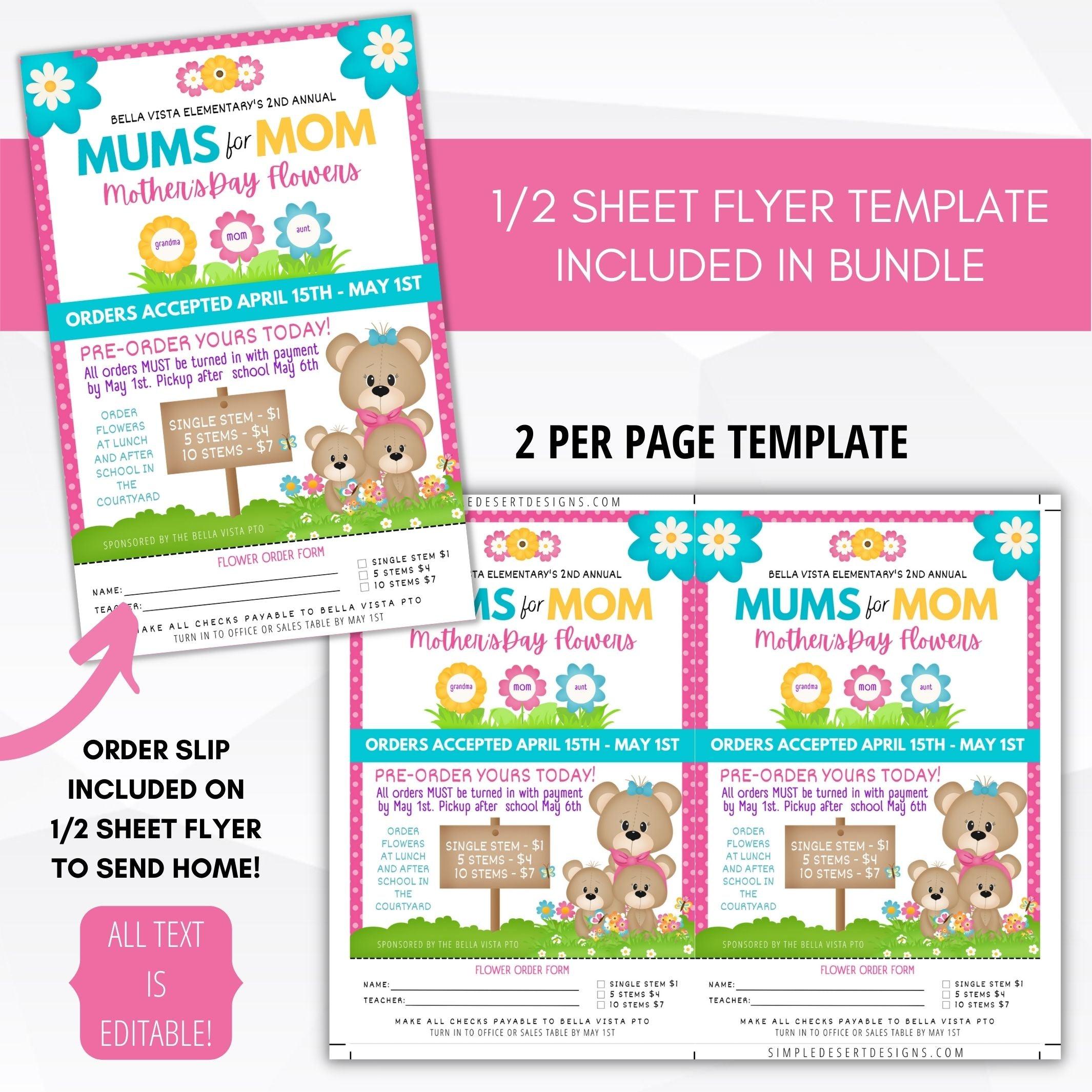 all about mom printable invitation for school pto pta ptc mothers day celebration