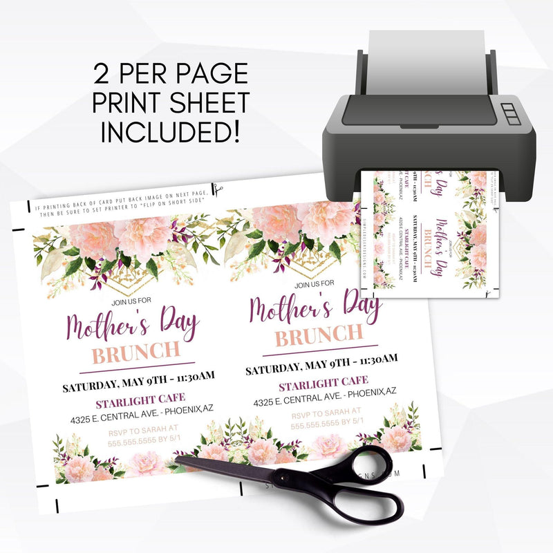 printable editable birthday mother&