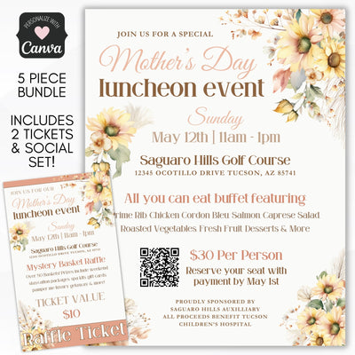 elegant mothers day brunch invitations with tickets and more