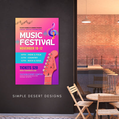 music festival flyer template