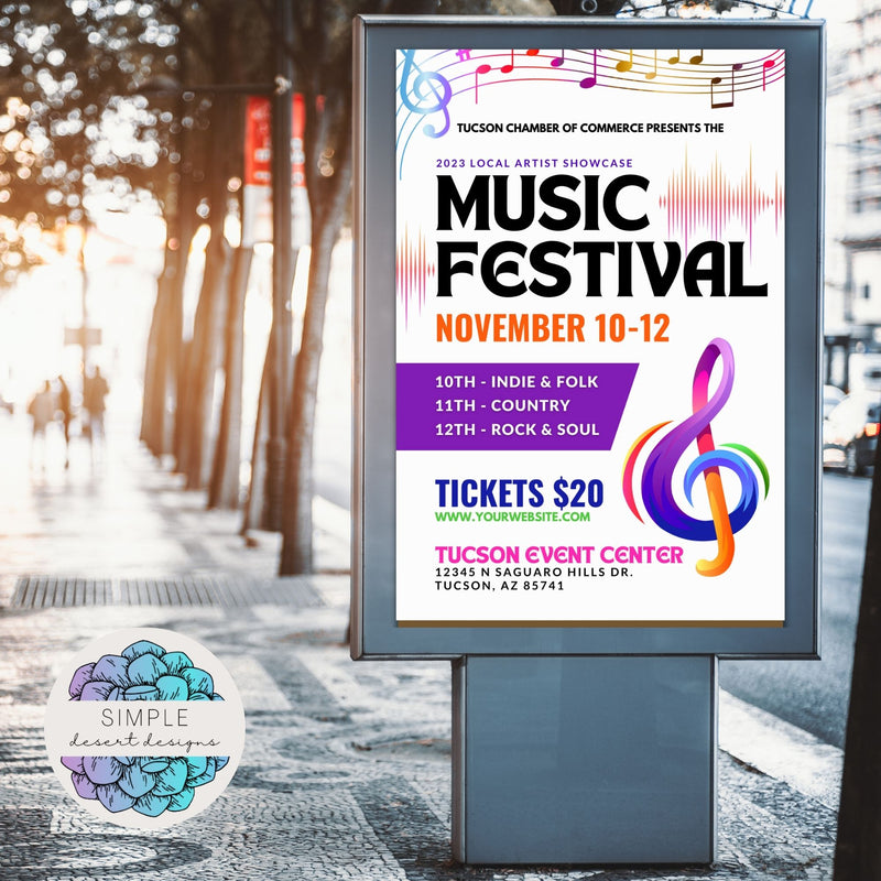 Simple Music Event Poster