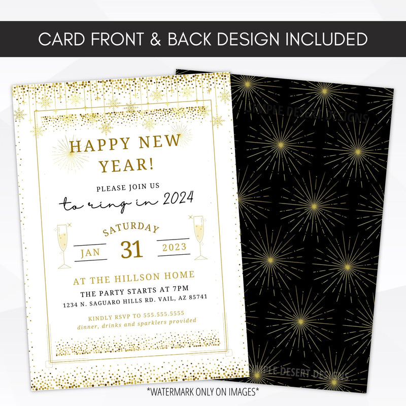 printable new years eve party invitations