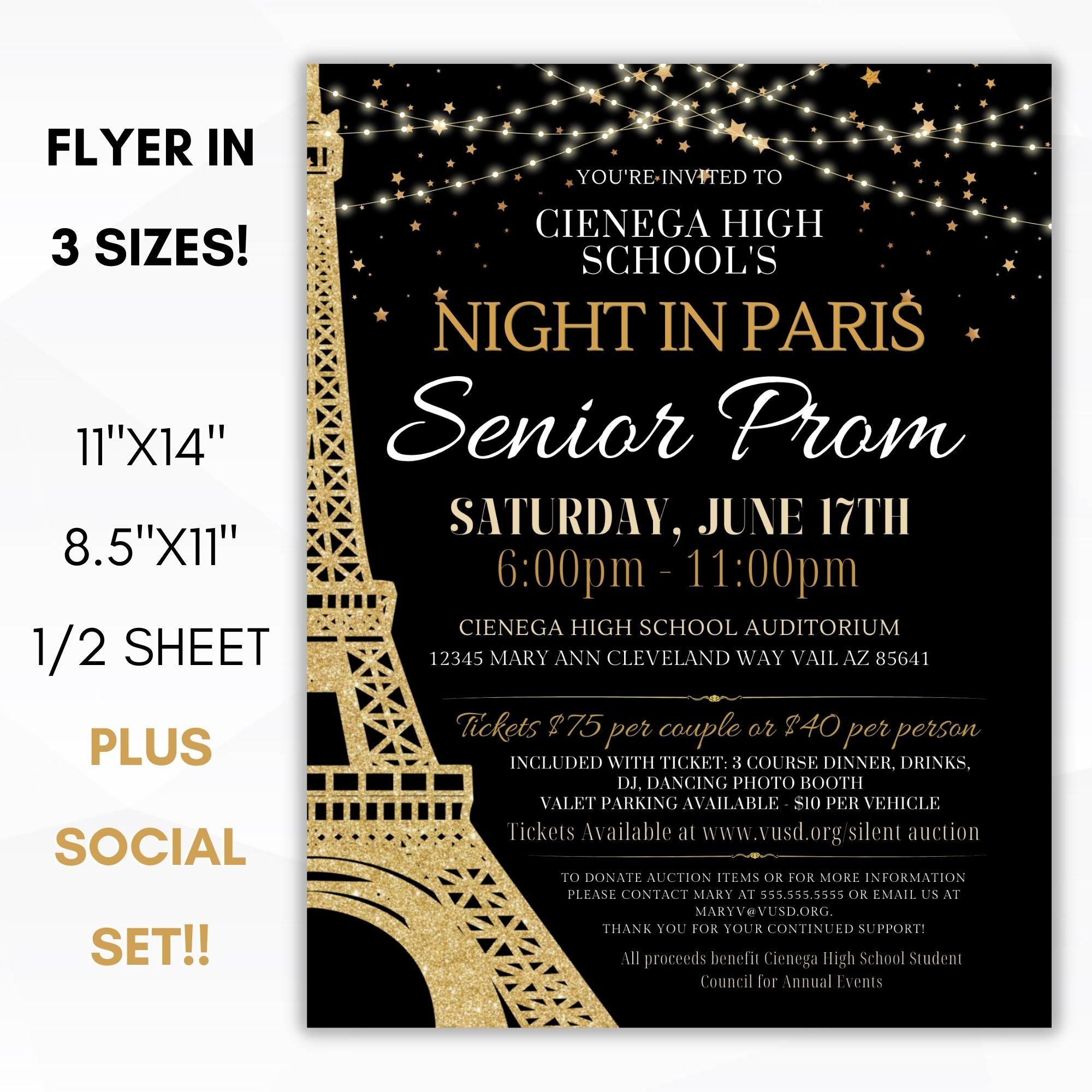 editable parisian dance theme