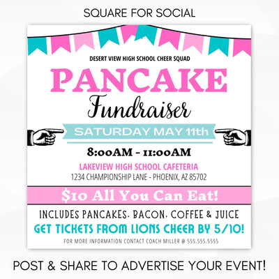 Adoption fundraiser idea for flapjacks fundraising event