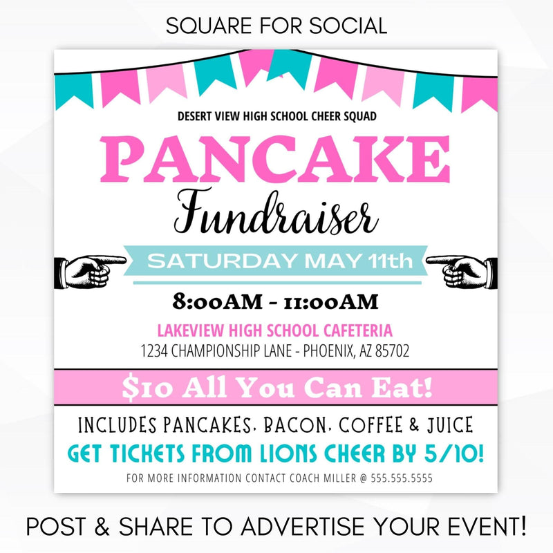 Adoption fundraiser idea for flapjacks fundraising event