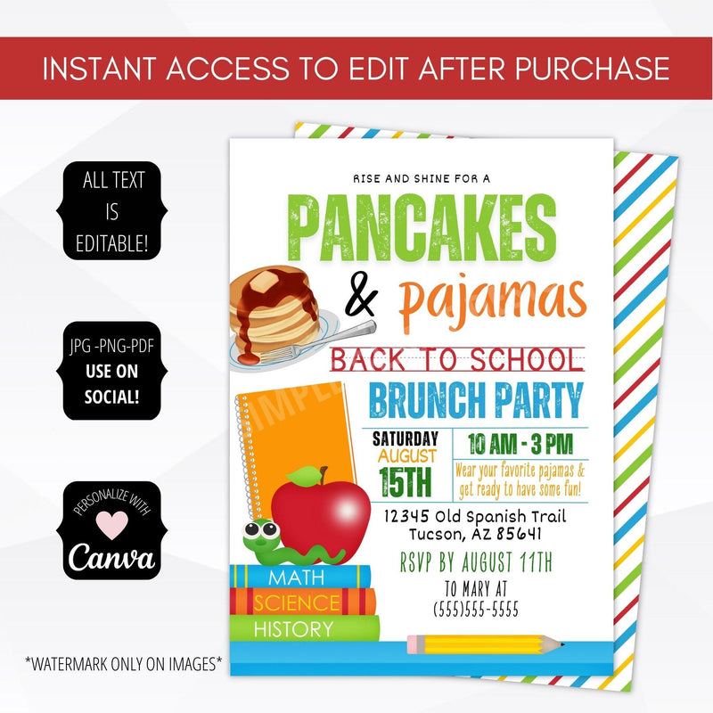 pancakes and pjs party ideas