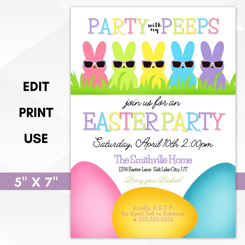 Party with my peeps invitation