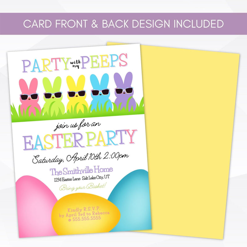 Bright Easter party invitation