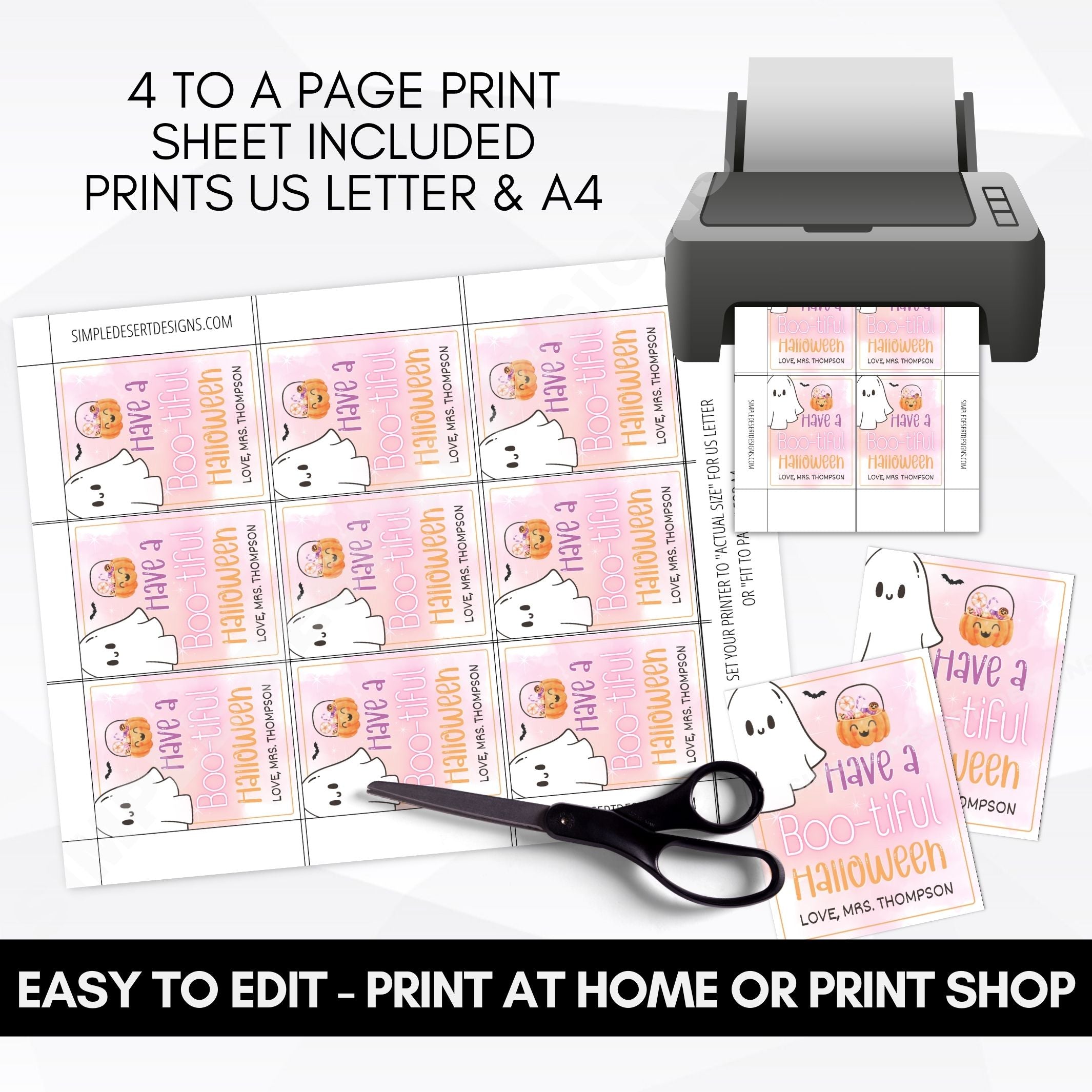 personalized halloween gift tags