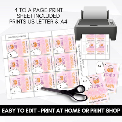 personalized halloween gift tags