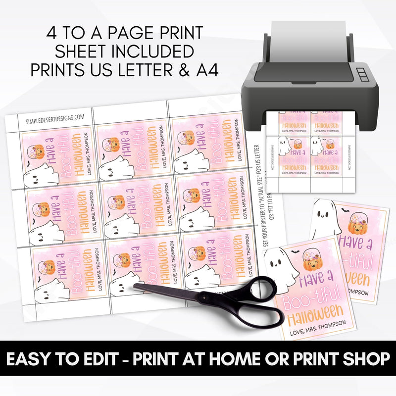 personalized halloween gift tags