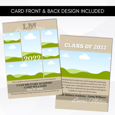 editable instant download graduation invitation template quote note from grad