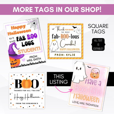 fun halloween gift tags for teacher staff employee appreciation gifts
