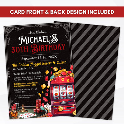 eye catching poker night party invitations