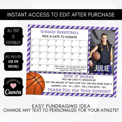 basketball fundraiser flyer