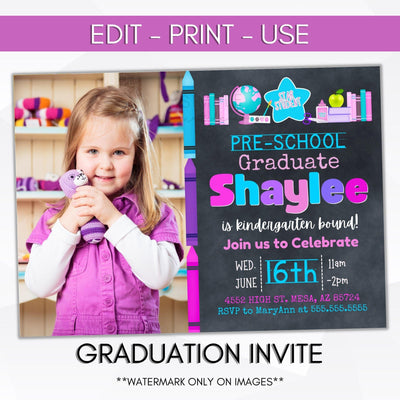 preschool graduation invitation