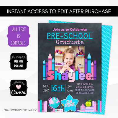 pre k graduation announcement