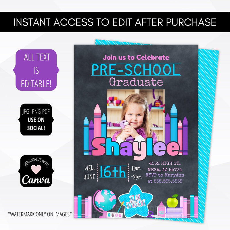 pre k graduation announcement