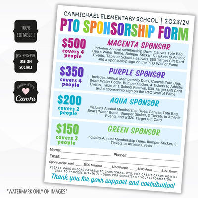 sponsor form