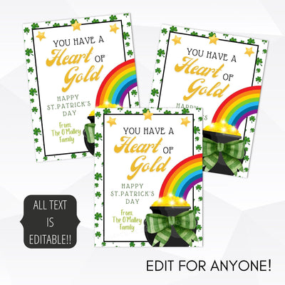 St. Patricks Day gift tags