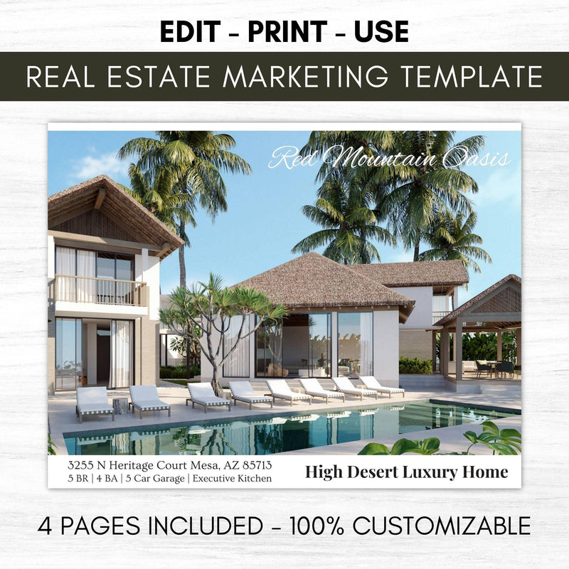 real estate listing brochure
