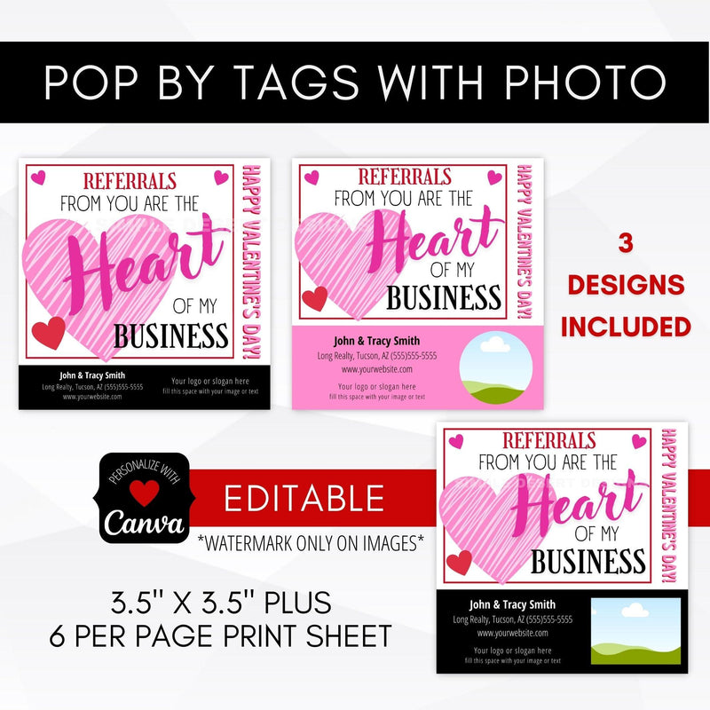 Valentines Day referral cards