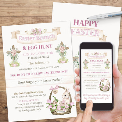 christian easter invitation for egg hunt and brunch for personalized spring invitation with old rugged cross