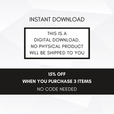 15% off when you buy 3 today