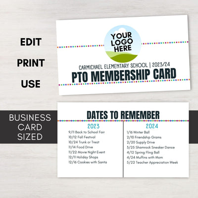 pto membership card