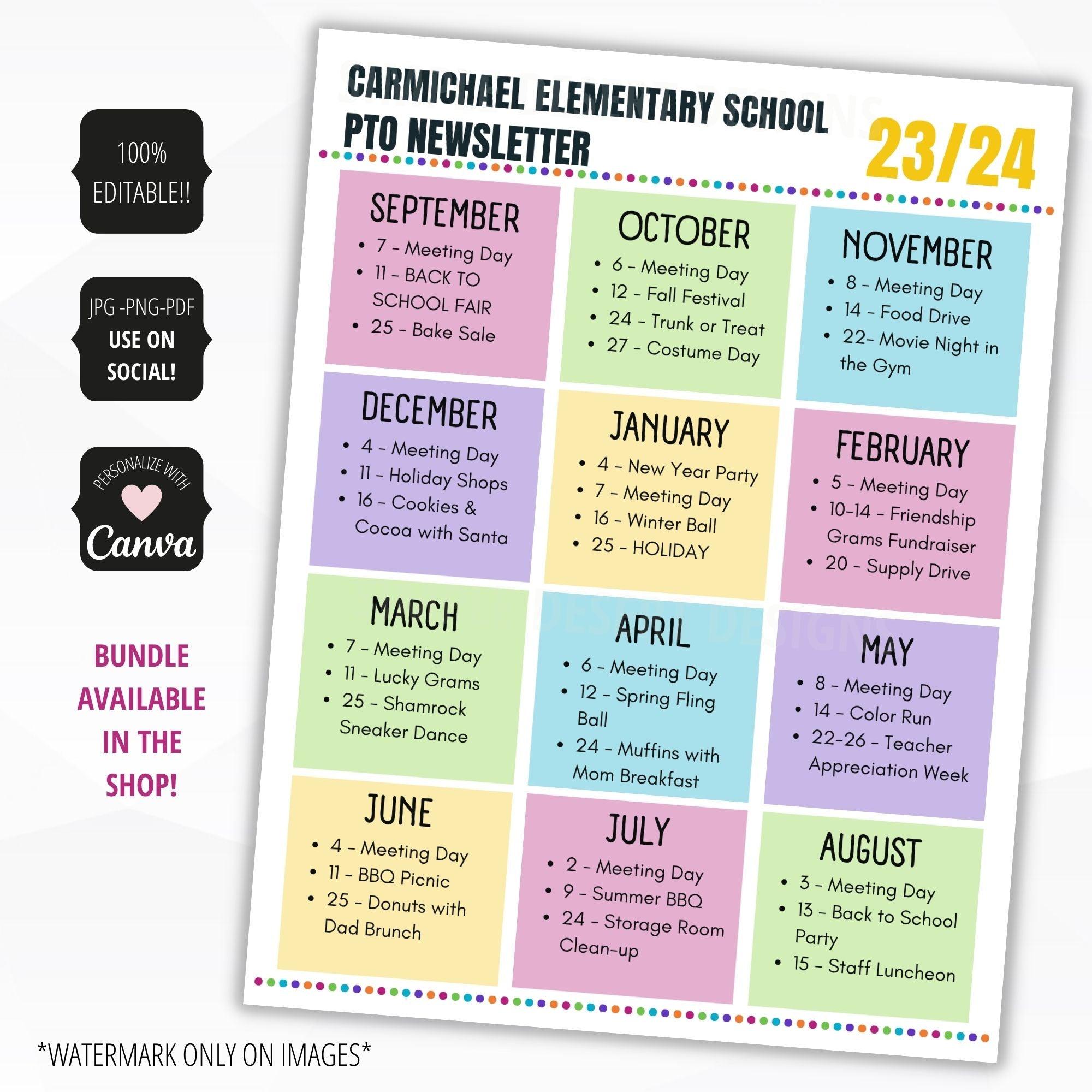 annual event calendar