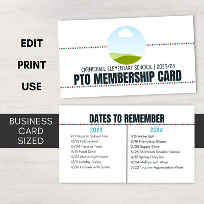 membership card template