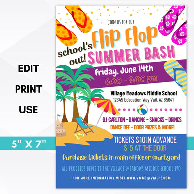 School's Out Summer Party Invite