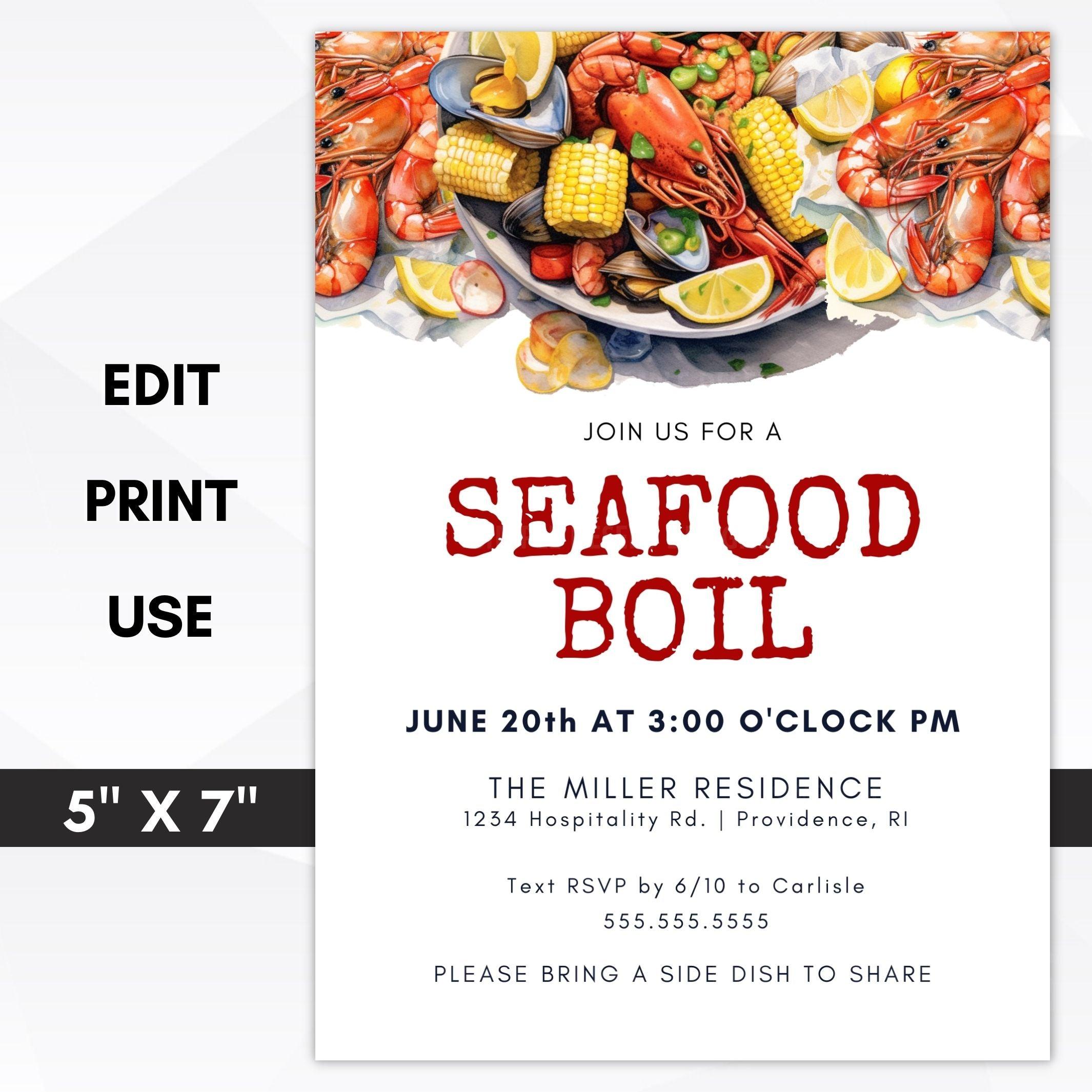seafood boil invitation