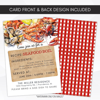 low country boil invitation