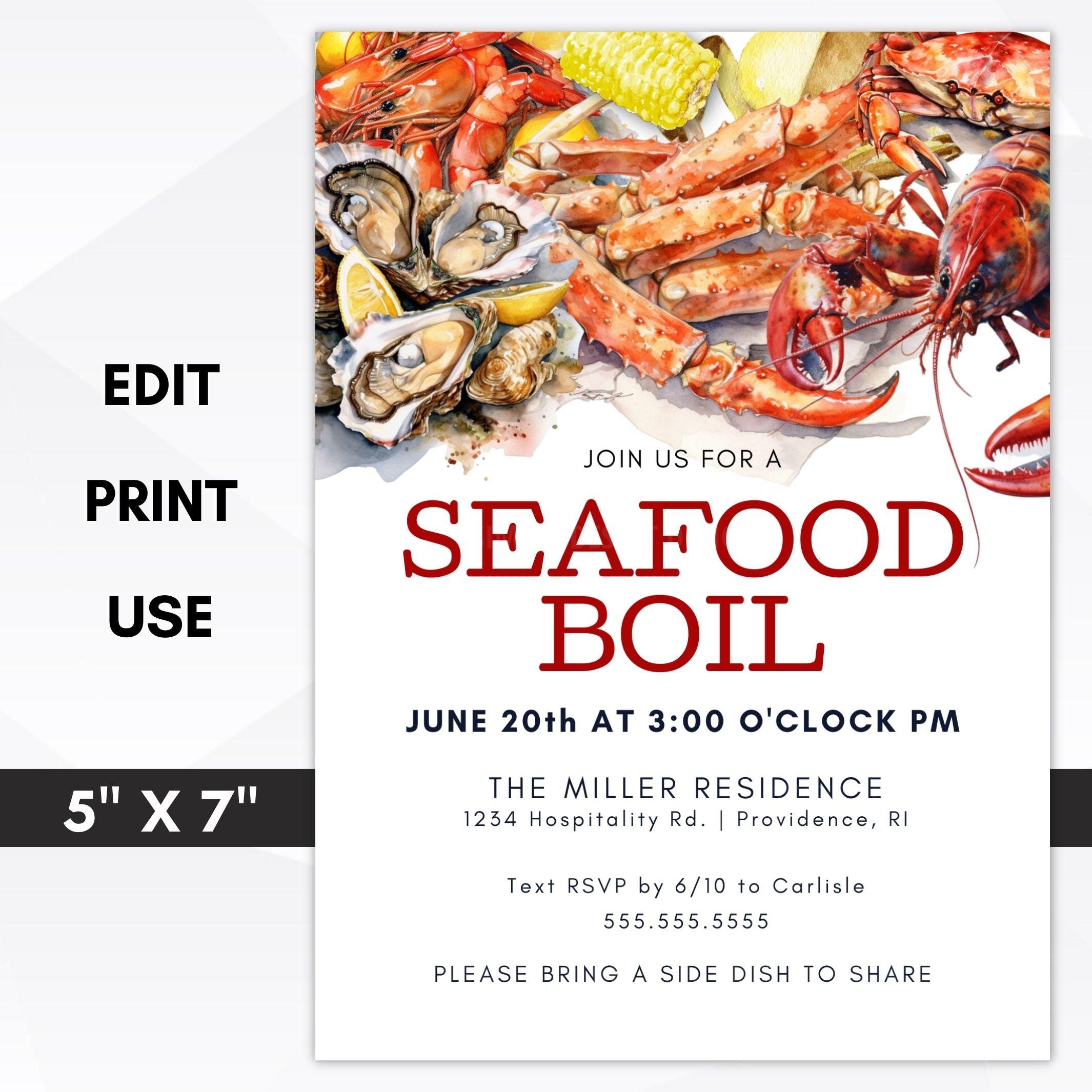 seafood dinner party