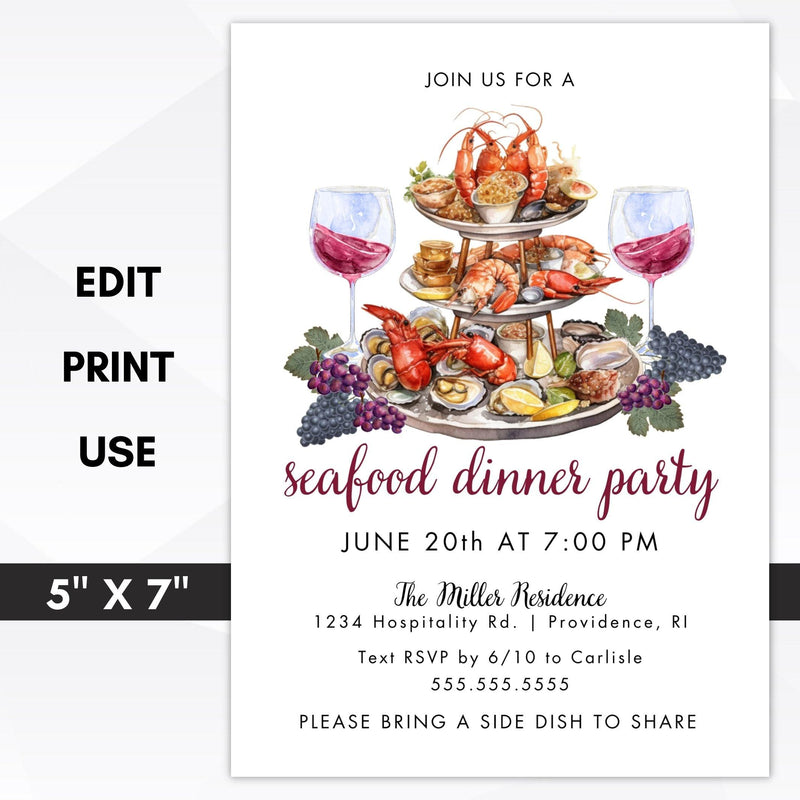 seafood dinner party