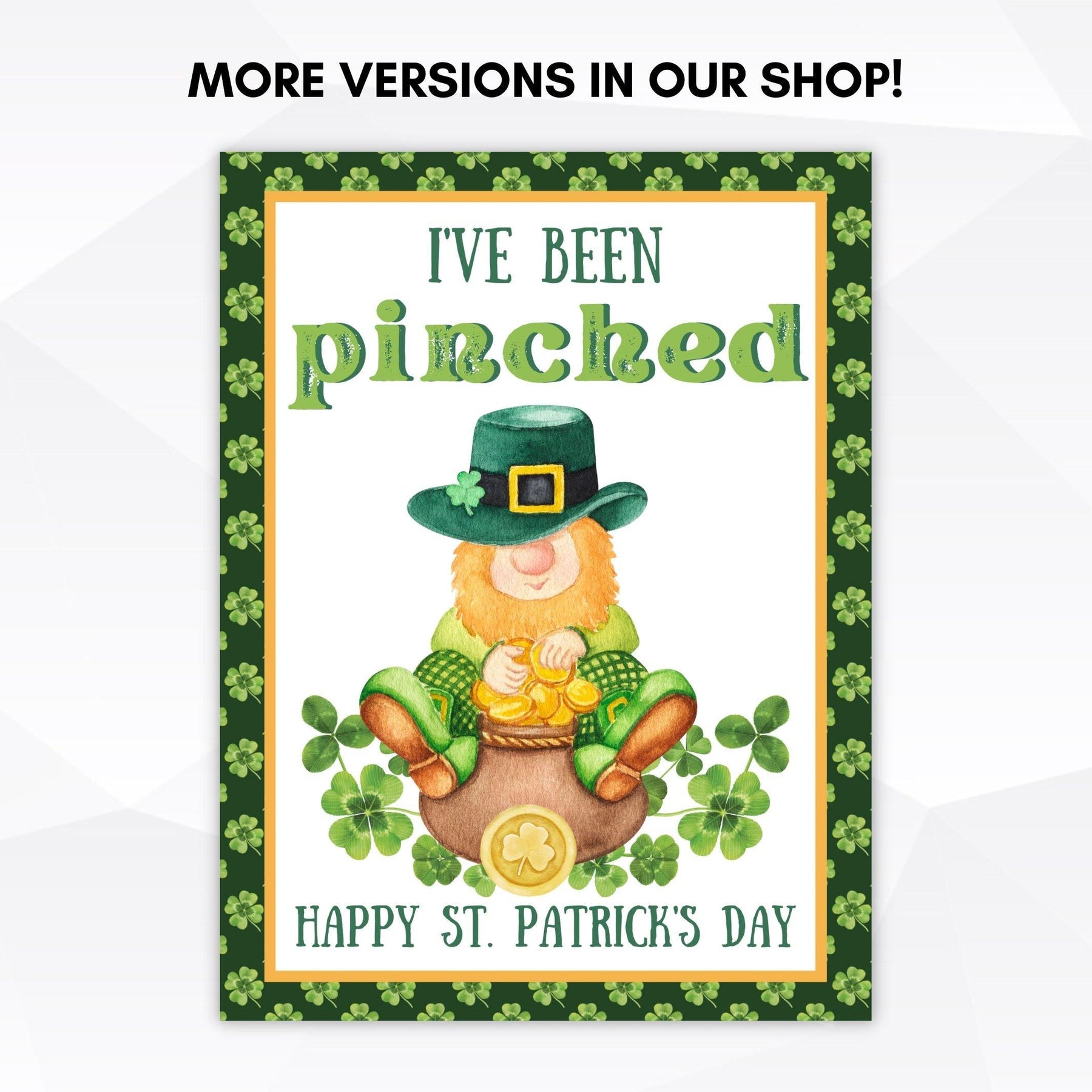shamrocked coworker office st patrick s day game or print and use simple desert designs shamrocked coworker office st patrick's day game printable
