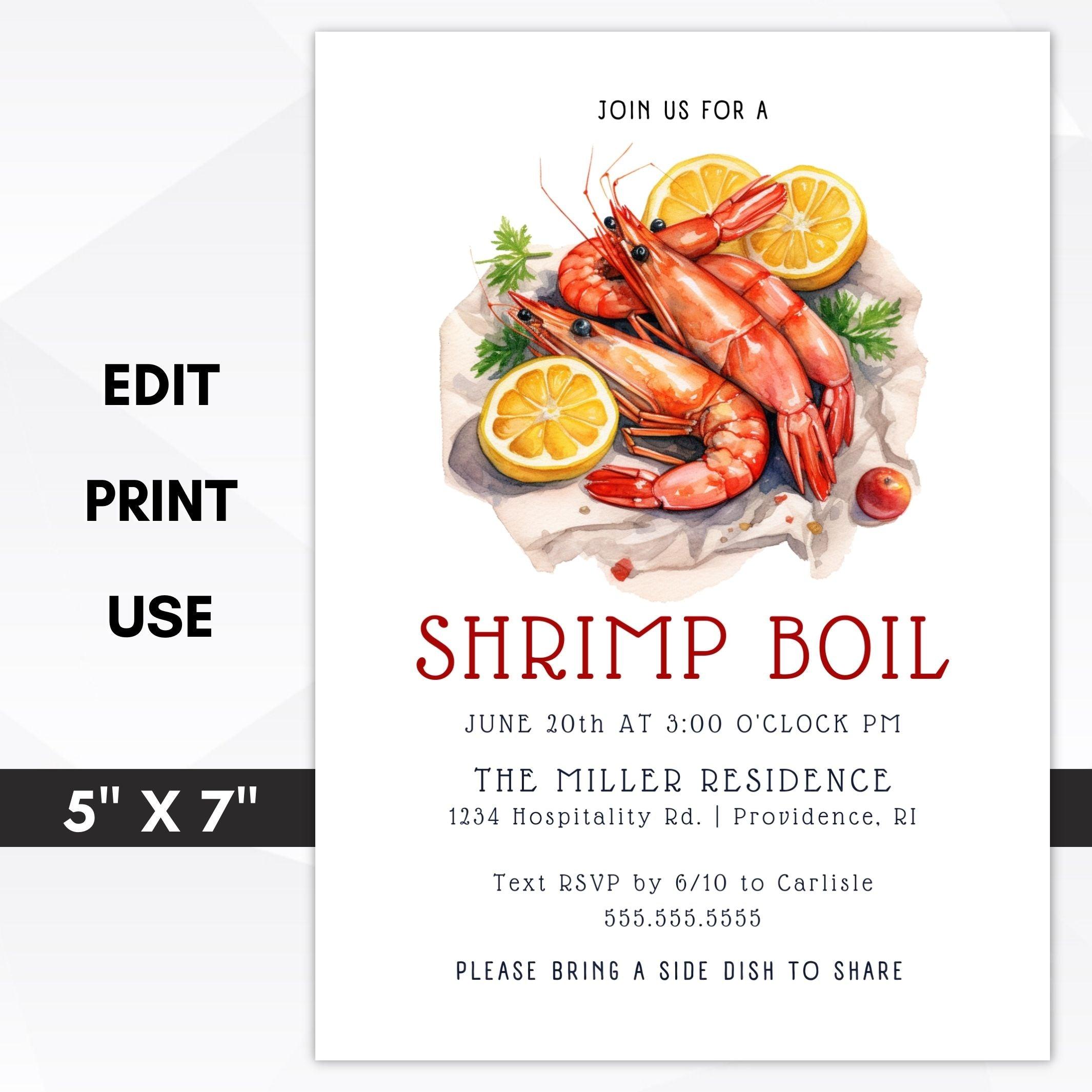 shrimp boil invitation