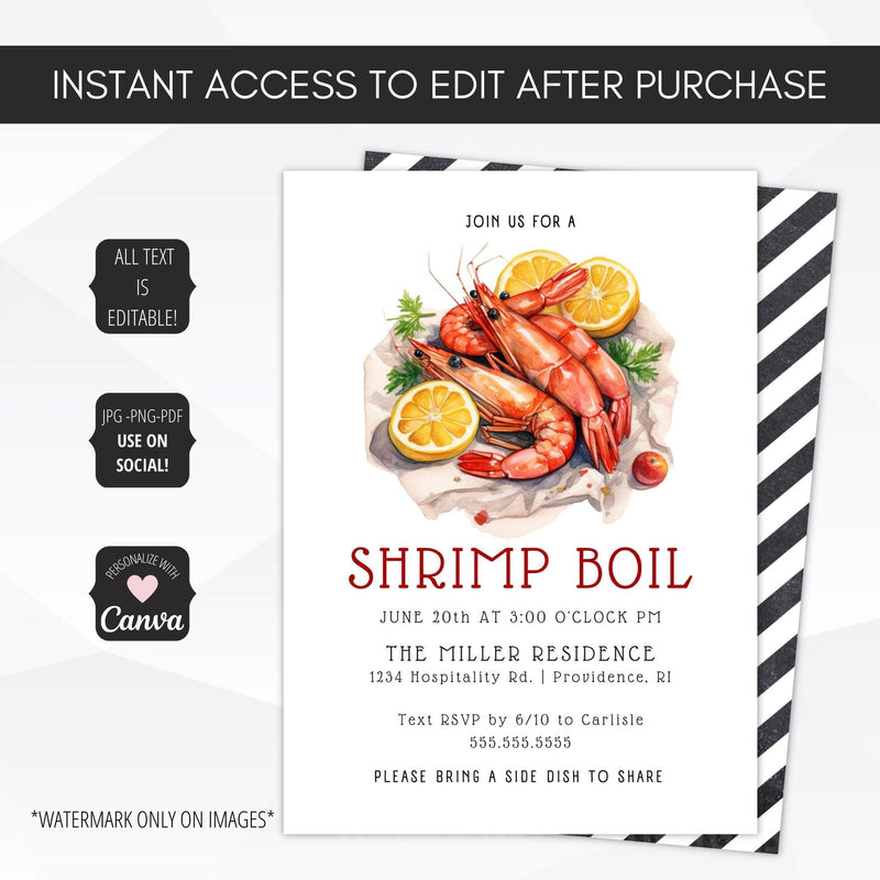seafood boil invitation