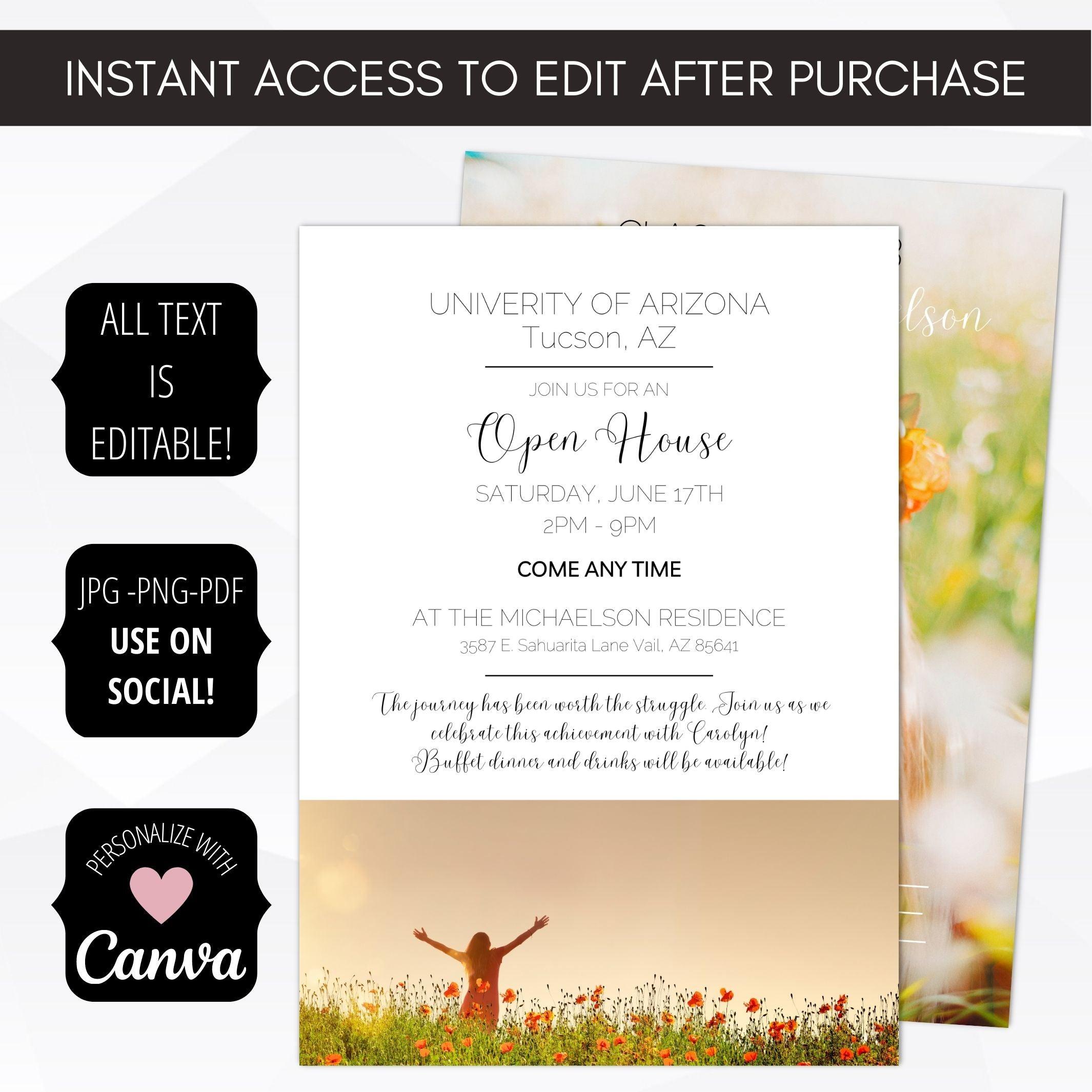 senior invitation ideas