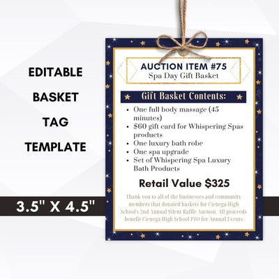 raffle basket tag template