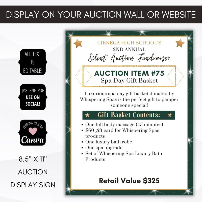 auction fundraiser invitation