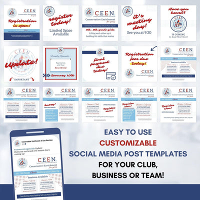 editable instagram templates church group