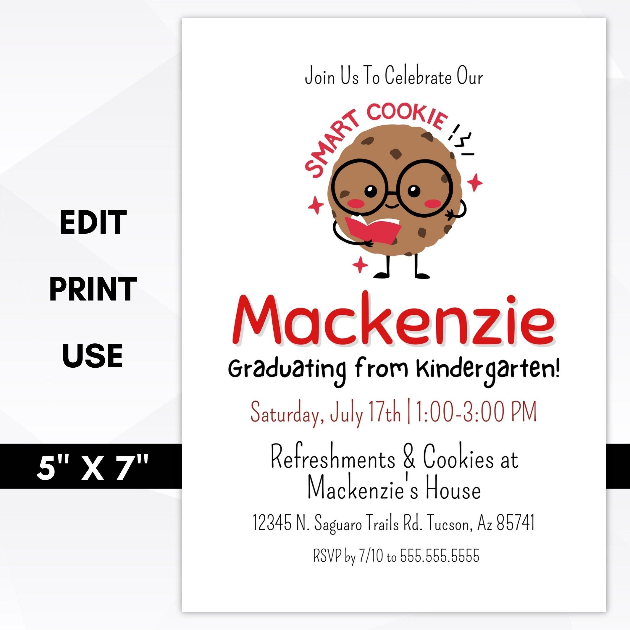 kindergarten graduation invite