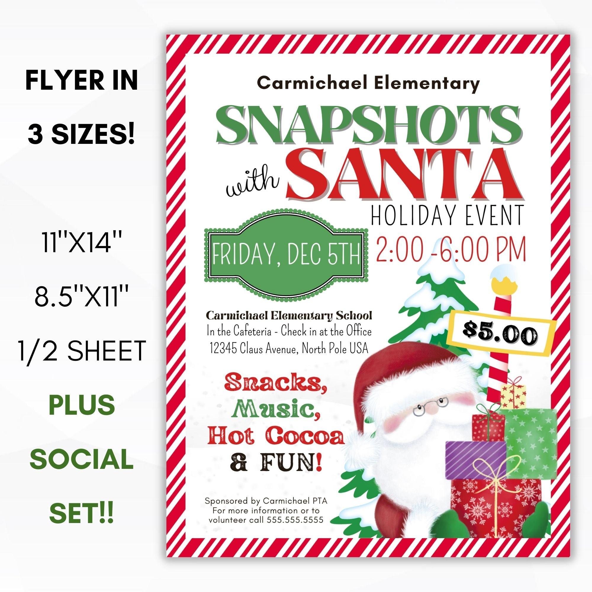 holiday santa invitation